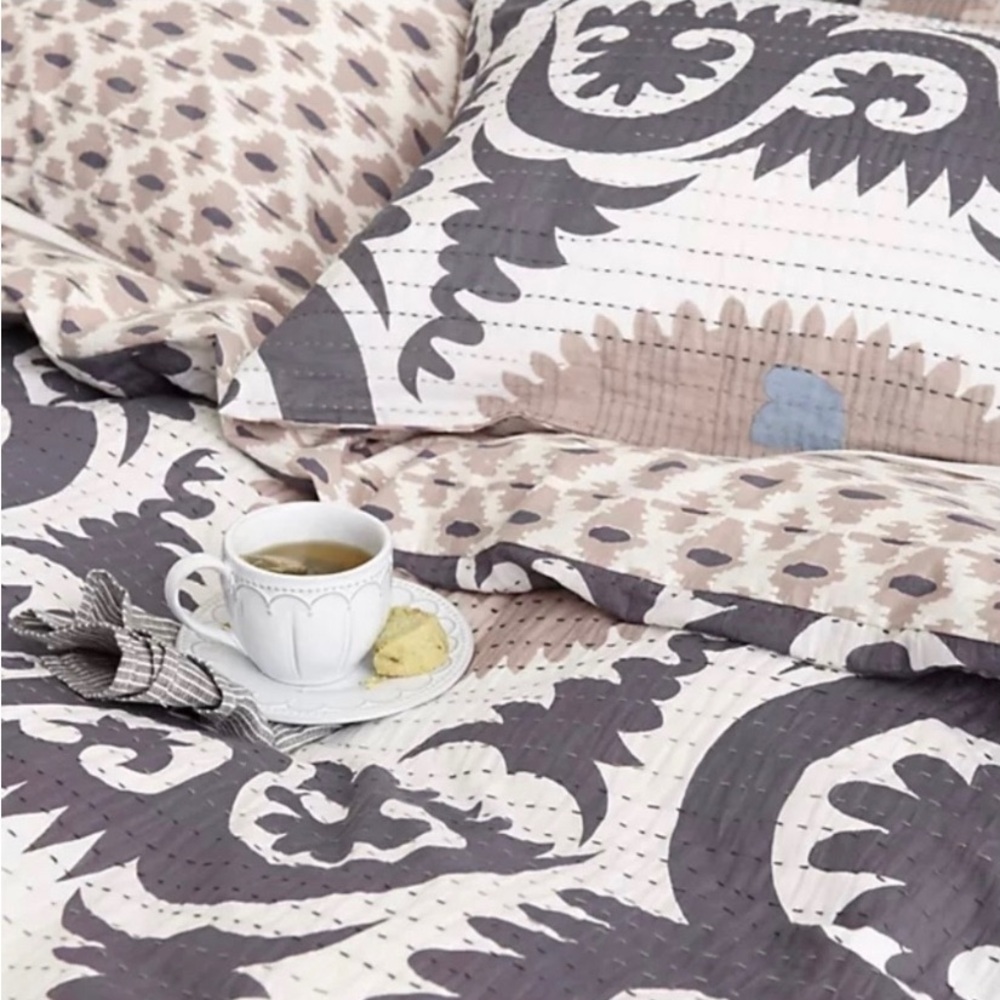 Anthropologie King Bedding Set